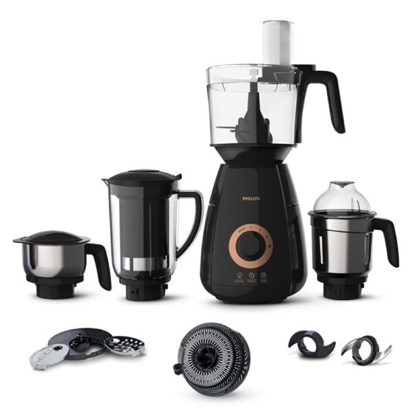 PHILIPS Mixer Grinder + Food Processor, 3-in-1 750 Watt